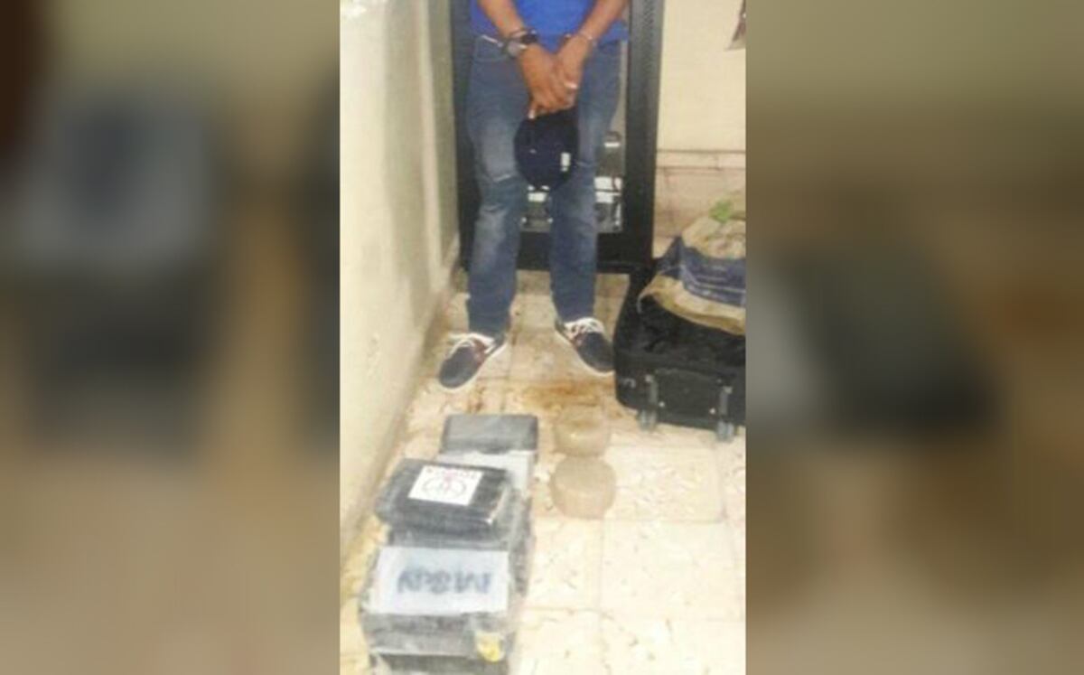 Transportaba droga en una maleta. Lo agarran en Chepo