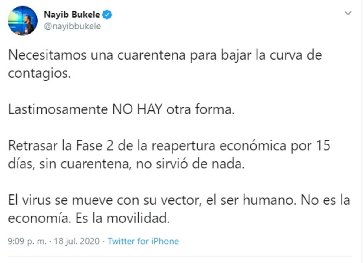 Bukele dará bolsas de comida a todos los ciudadanos y pagará la mitad de la planilla a pequeños empresarios