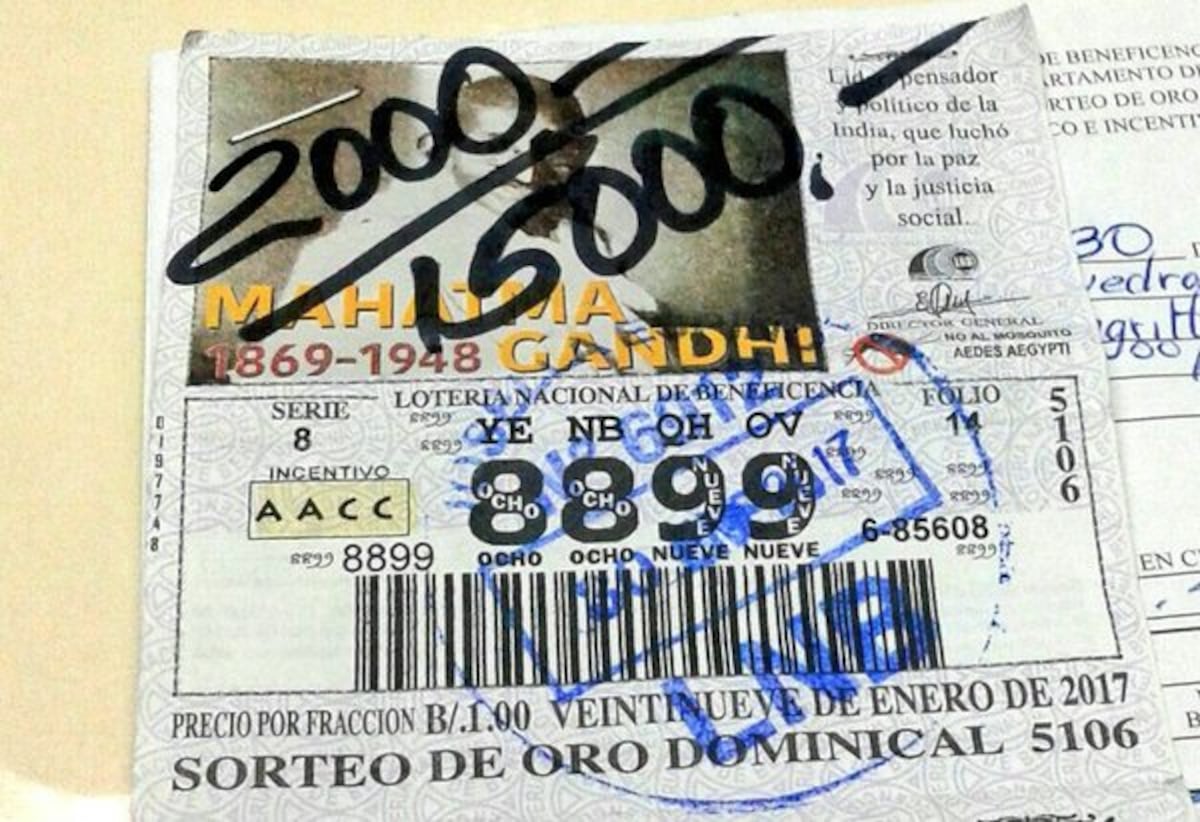 ¡QUÉ SUERTE! Se gana 2 mil en Lotería y recibe además 15 mil