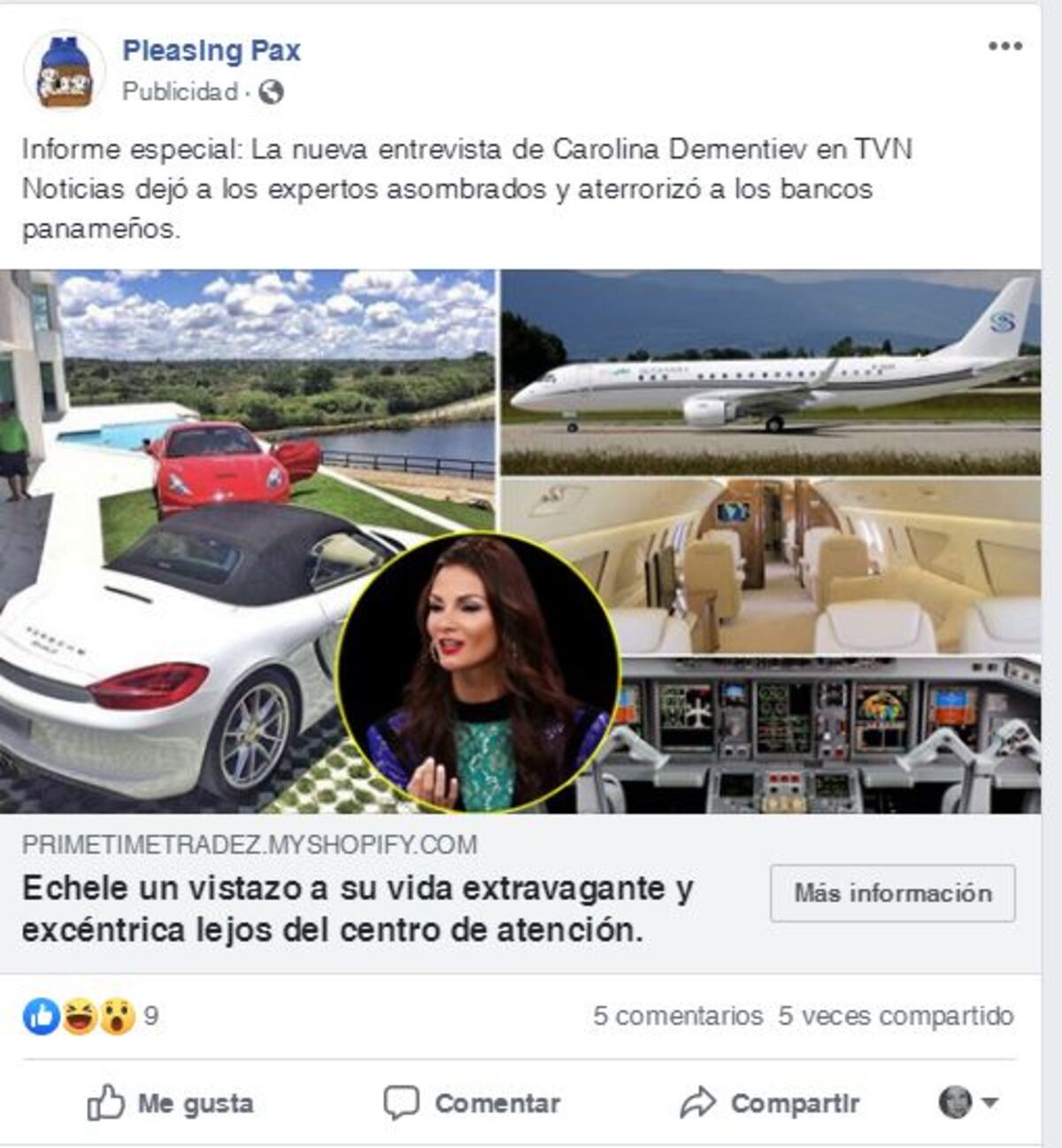 Carolina Dementiev pide ayuda para que denuncien cuentas en Facebook que podrían hacer que los panameños lo pierdan todo