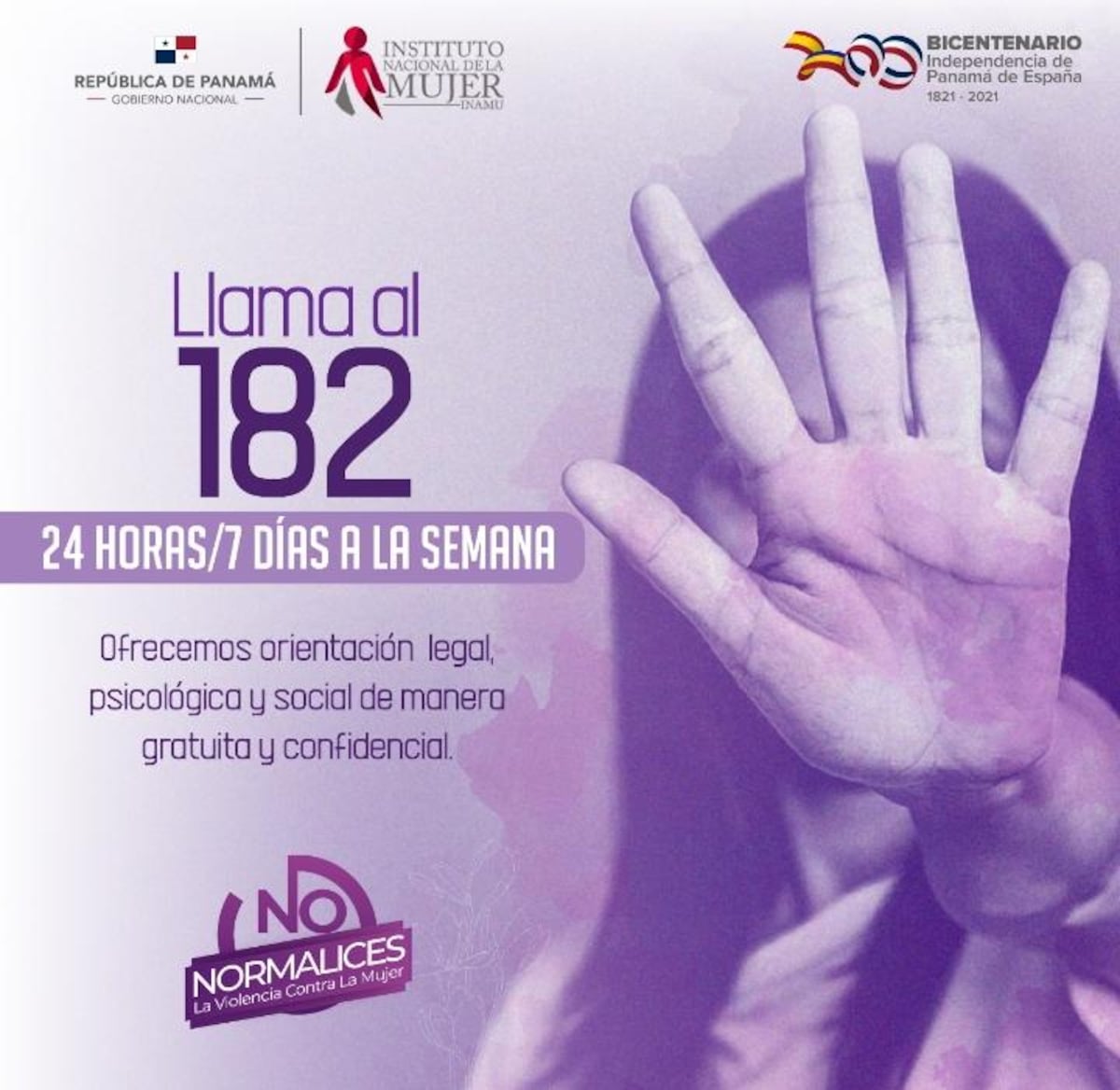 ¡No estás sola! Inamu estará velando por la seguridad de todas las mujeres, hasta en la cuarentena 