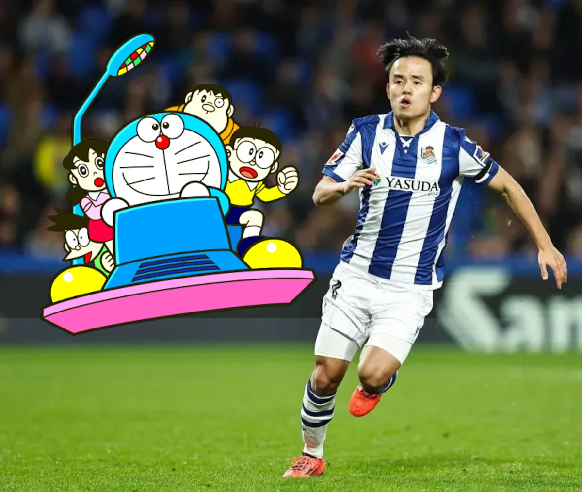 Take Kubo y la Real Sociedad se unen a Doraemon en un especial de Año Nuevo  