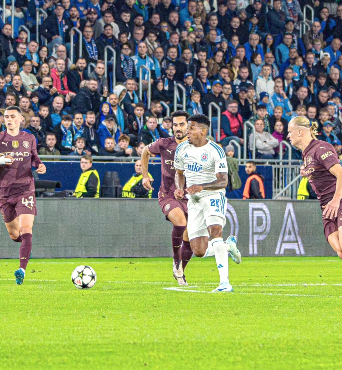 El Slovan Bratislava se estrena ante el City con una goleada en Champions