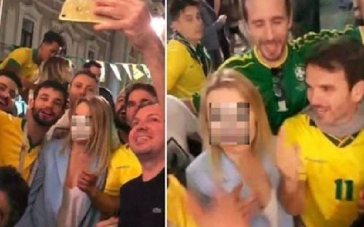 Procesarán a policía visto en video en que brasileños acosan a mujer