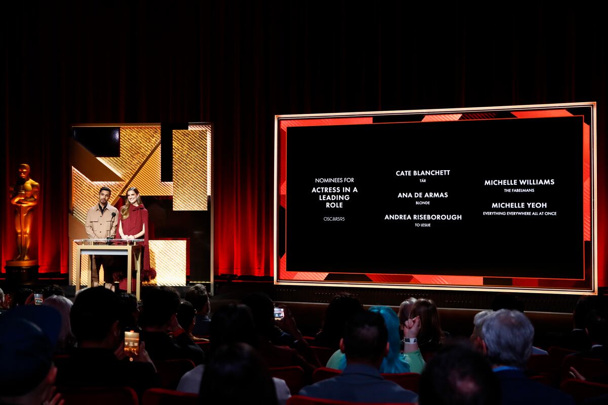 Anuncian a los nominados a los óscares 2023