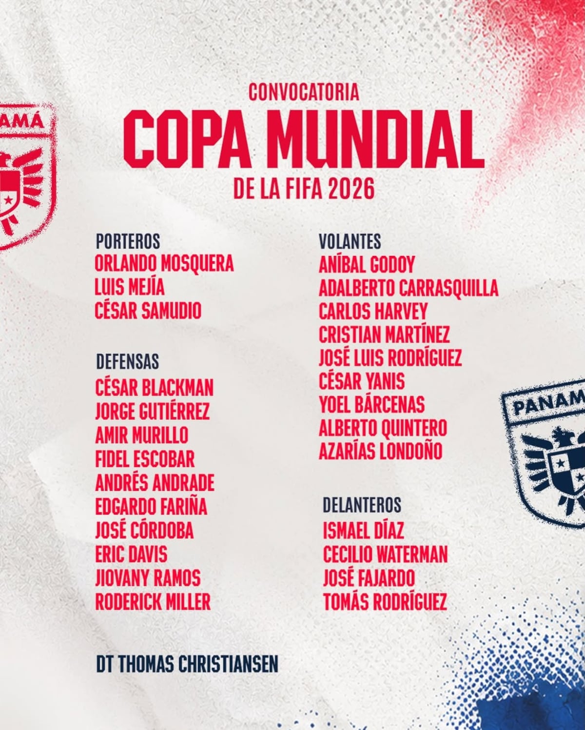 URGENTE: Panamá va al Mundial con sus 26 PESOS PESADOS y ‘Coco’ está en la lista + VÍDEO