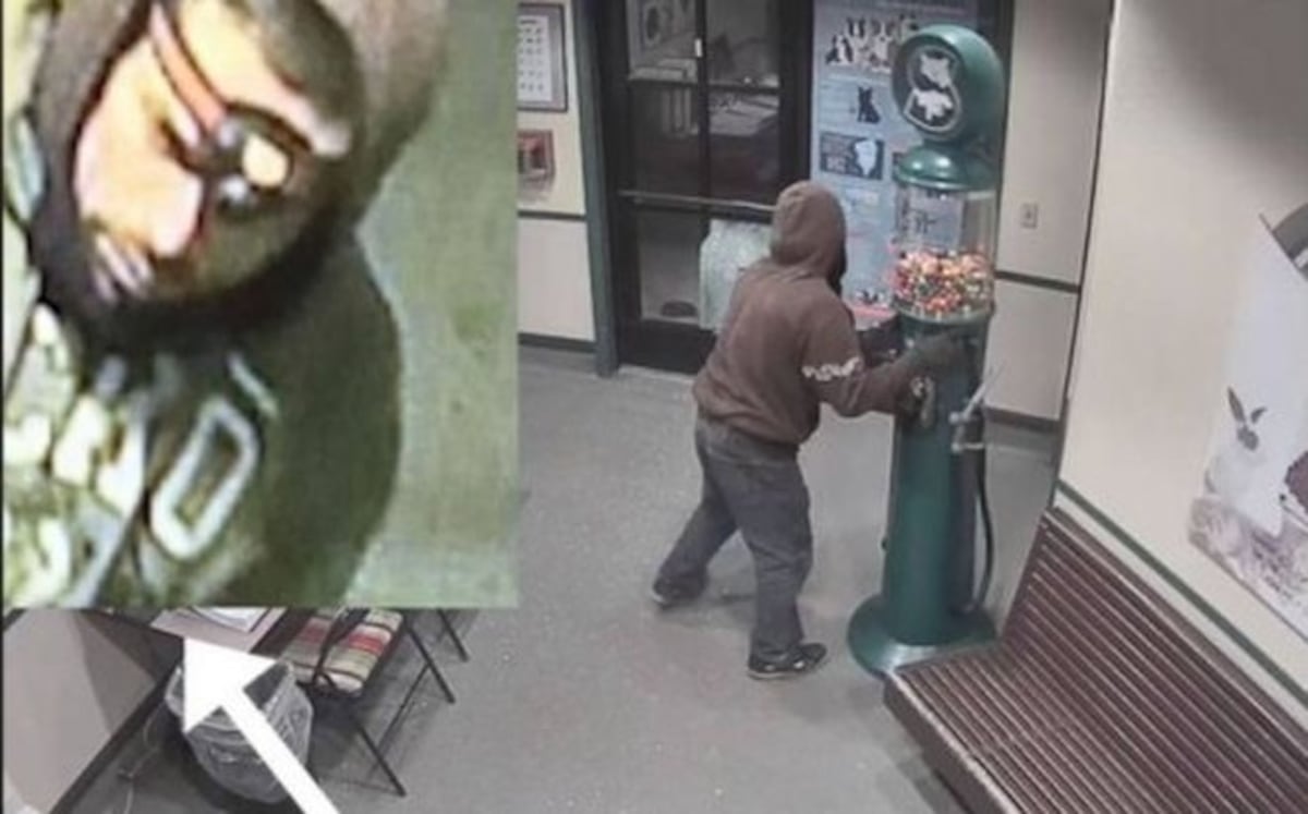 VIDEO| El torpe robo de una máquina de chicles  se populariza en Facebook