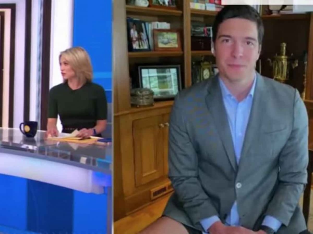 Periodista aparece sin pantalones durante noticiero en vivo; es viral