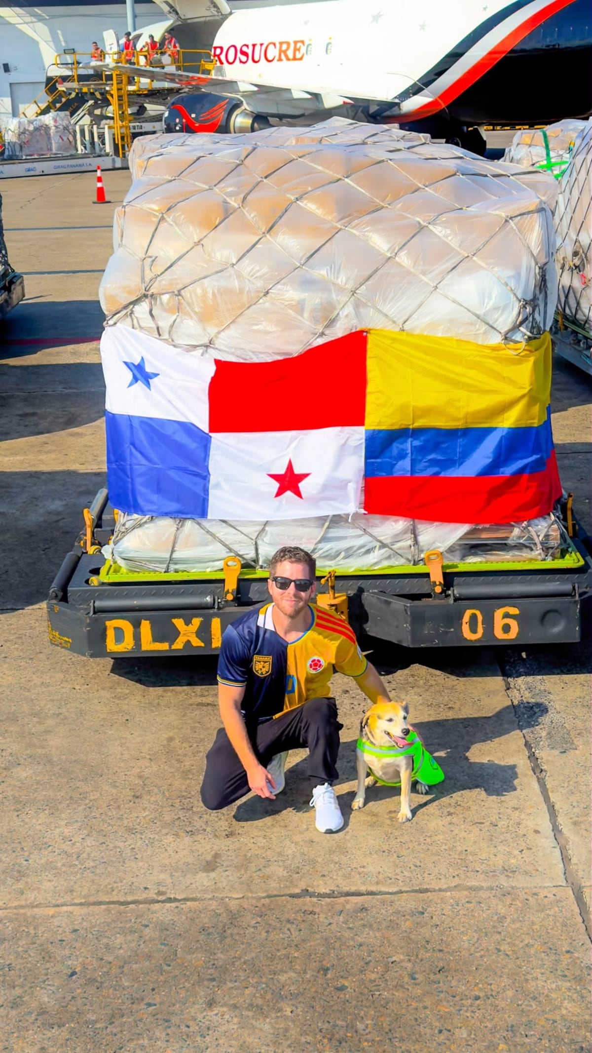 Ropa, alimentos y cobijas: Panamá envía enorme cargamento de ayuda a Colombia