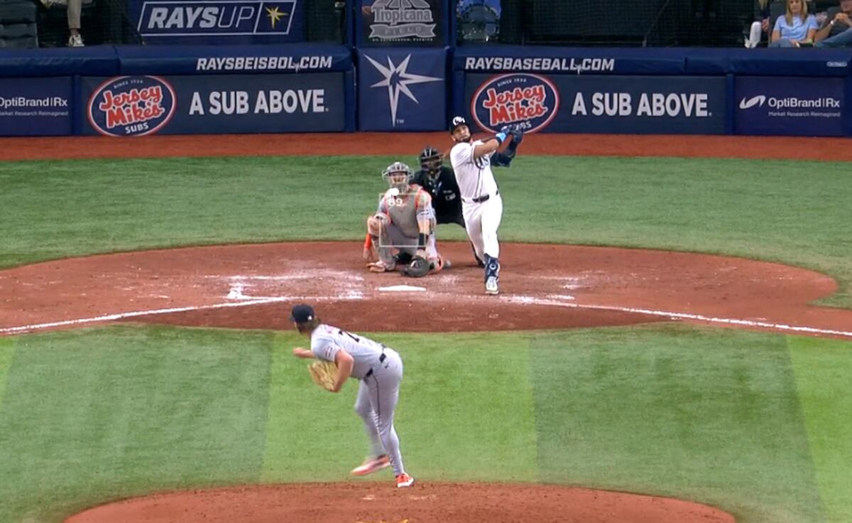 José Caballero brilló con su segundo jonrón