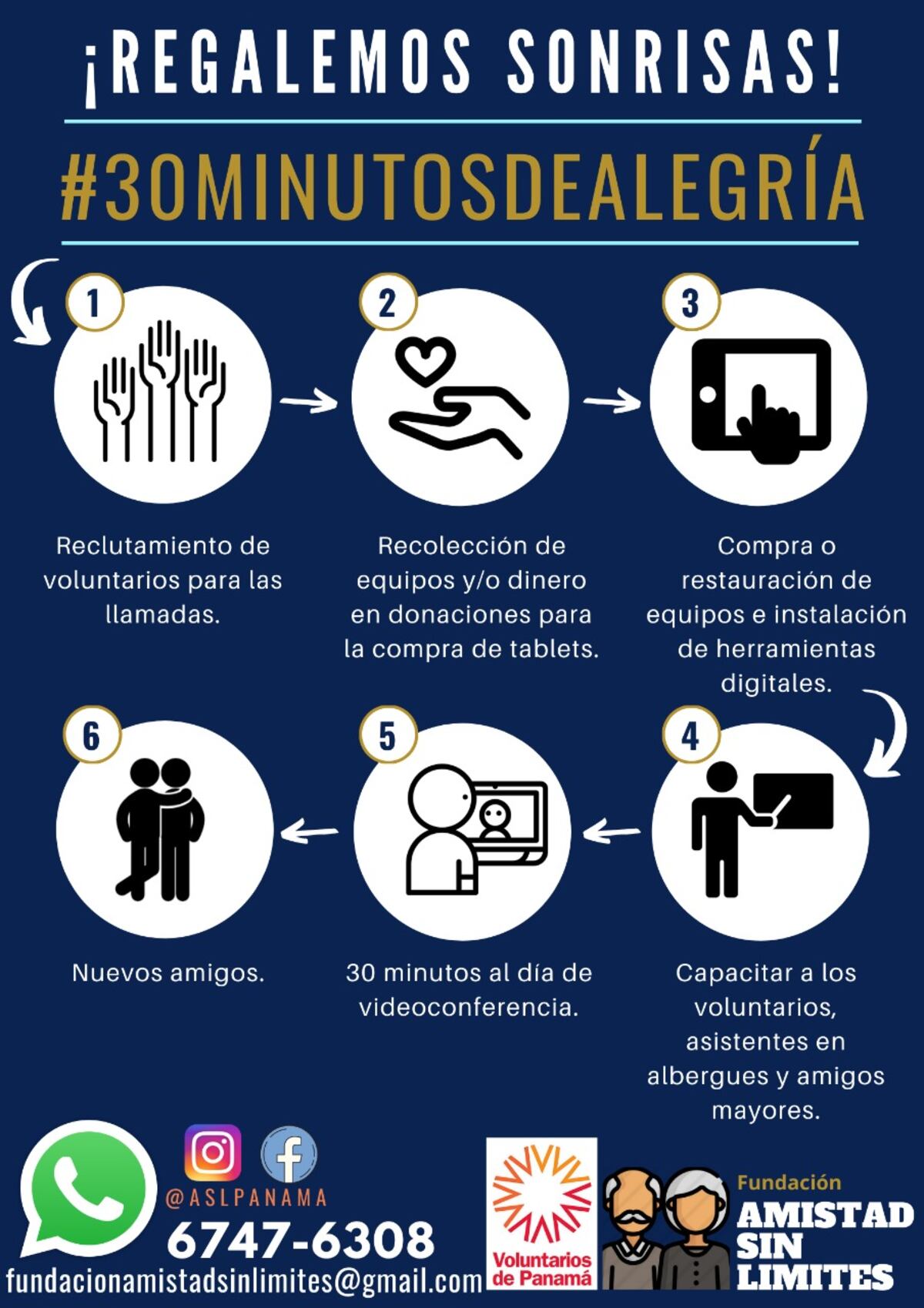 Ayude a los abuelos a sonreír. Done parte de su tiempo a la  Fundación Amistad Sin Límites