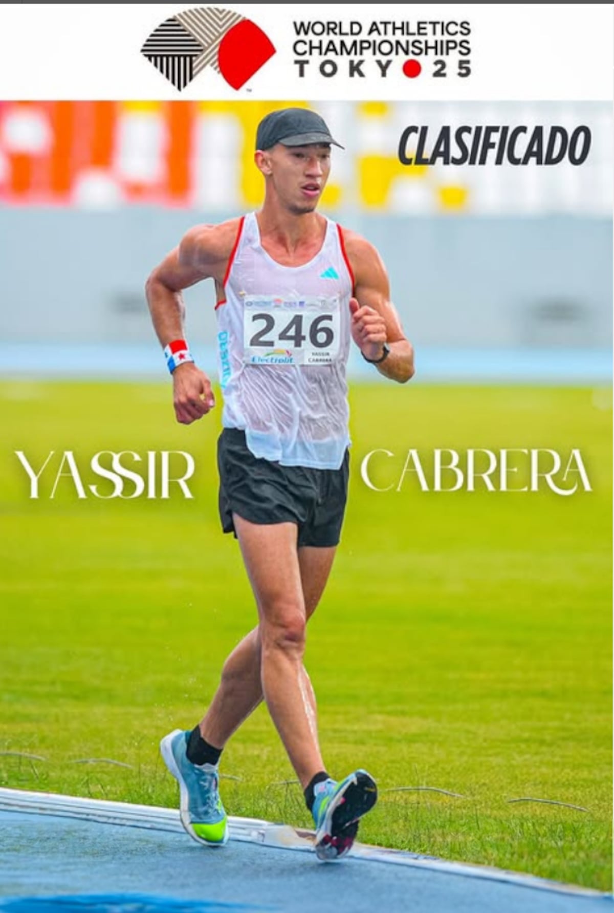 ¡Panamá presente en Tokio! Yassir Cabrera clasificado al Mundial de Atletismo 2025