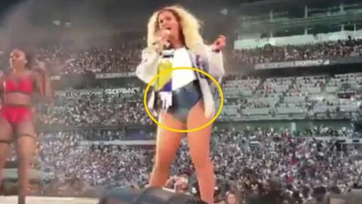 Ay, madre. Beyoncé luce evidente embarazo e intenta ocultarlo