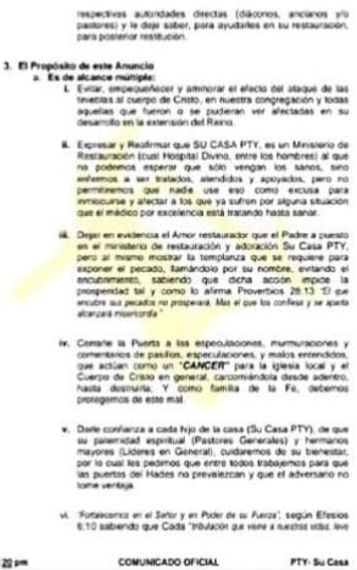‘Disciplina sin restauración es castigo’: Pastor José aclara supuesto comunicado sobre ‘Principal’ 