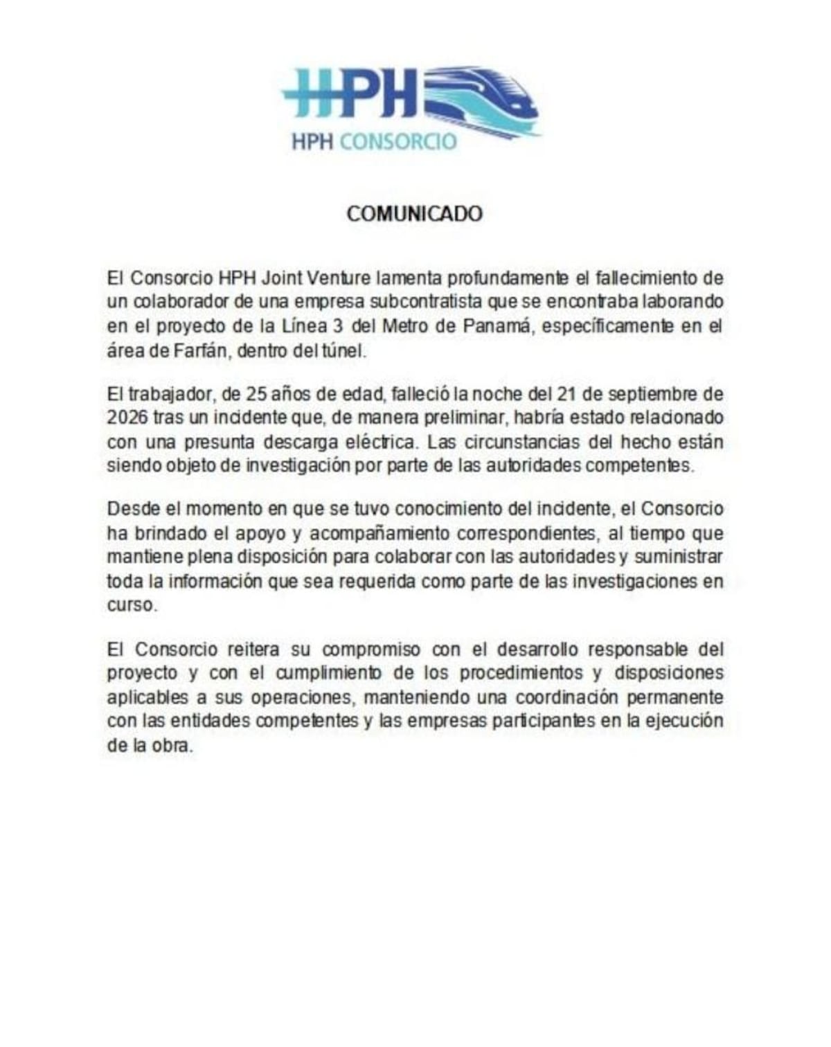 ¡TRAGEDIA EN LA LINEA 3! TRABAJADOR FALLECE TRAS INCIDENTE EN FARFÁN