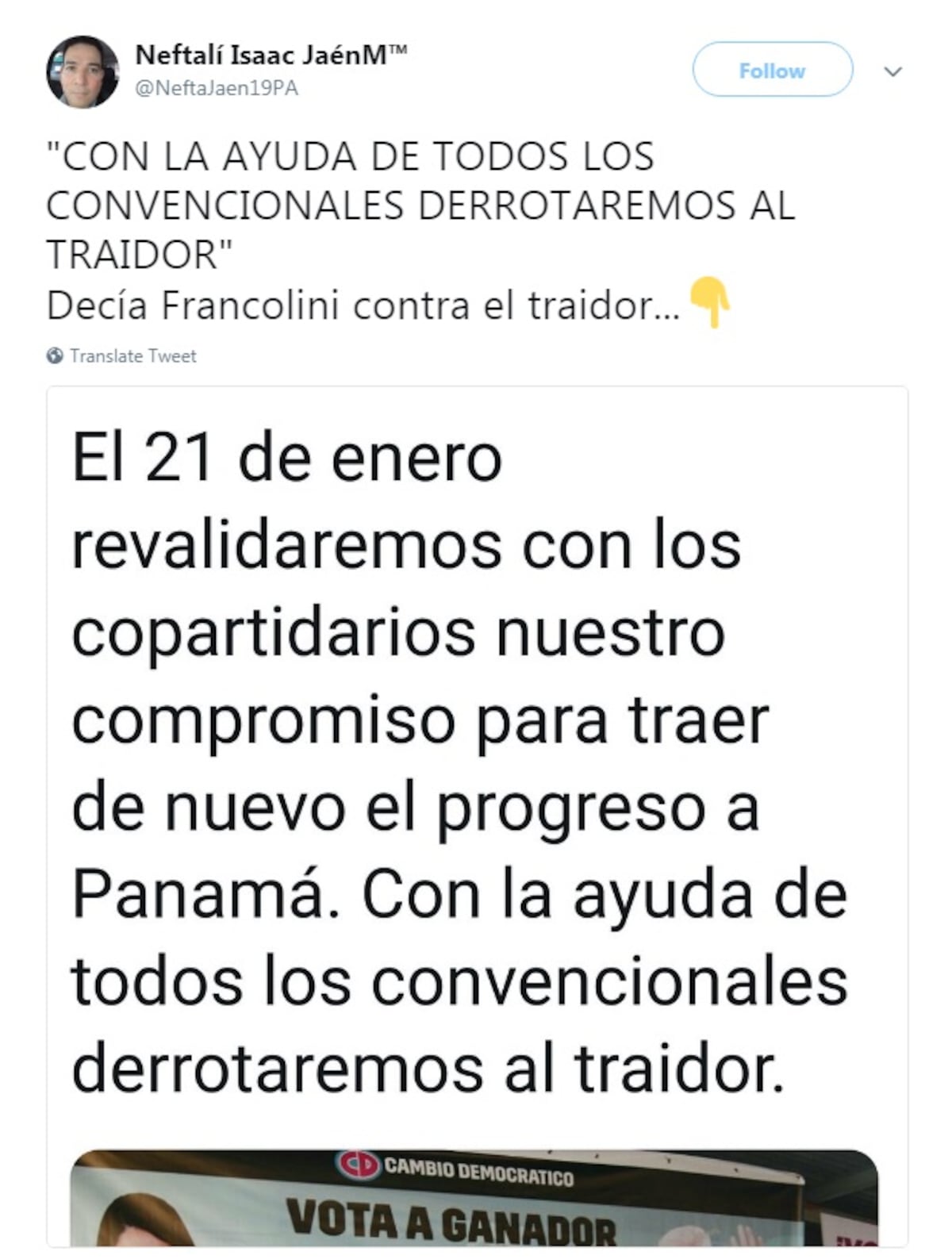 Luego de la renuncia como candidato a Francolini le llueven las críticas