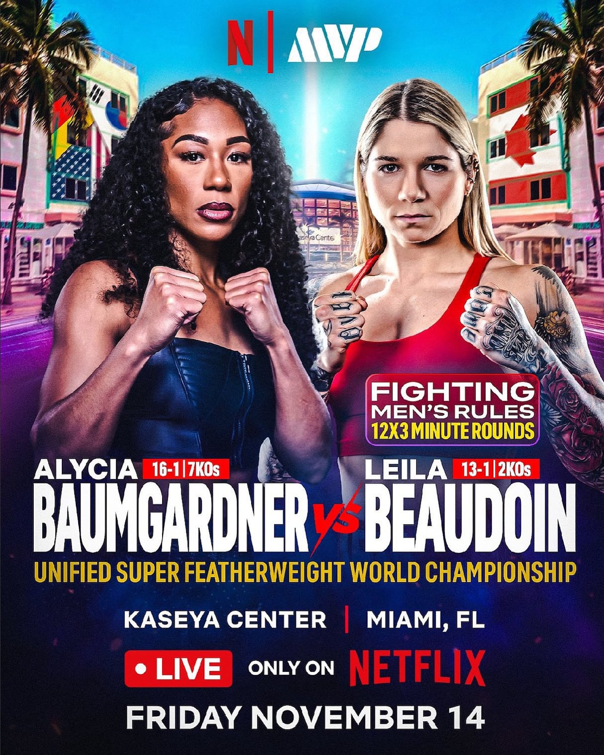 Alycia Baumgardner manda fuego: se sacude al CMB y pelea sin miedo en Miami