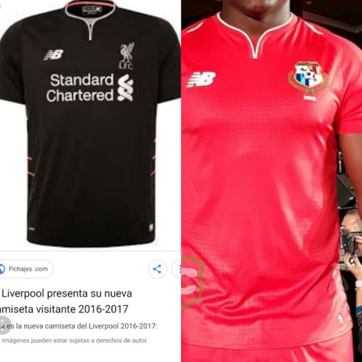 La nueva camiseta de la 'sele' es comparada a la de Liverpool. Chequeen.