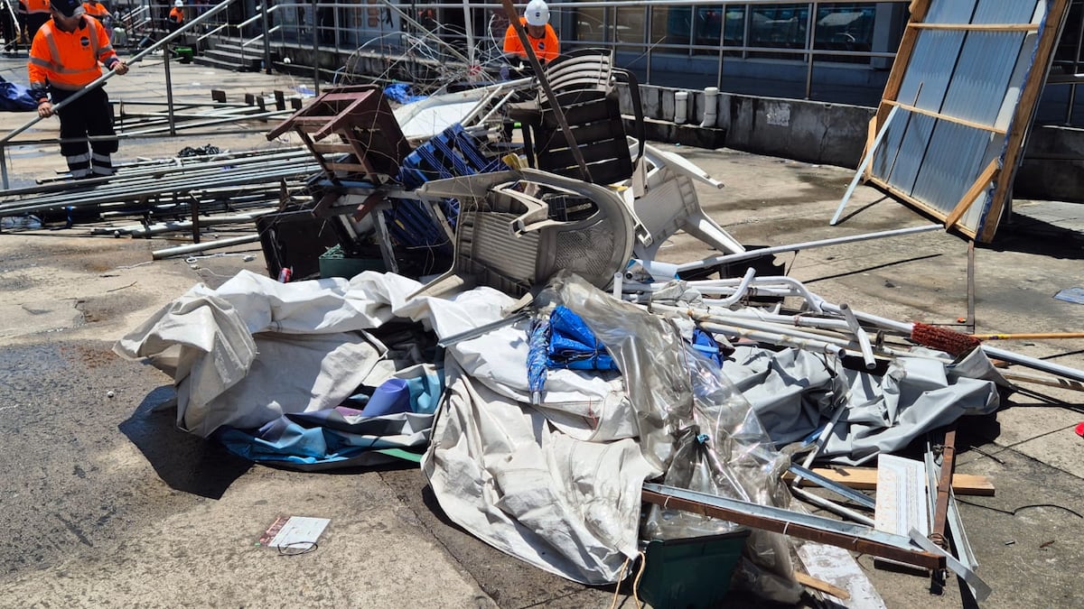 ‘Nos quitaron el pan de la boca, nos tiraron como perros a la calle, el pueblo está triste’: desalojan a buhoneros en San Miguelito antes de Navidad