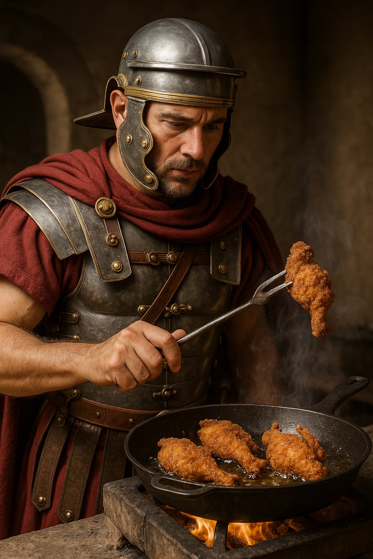 ¡Sorpresa histórica! Los romanos ya vendían ‘pollo frito’ callejero hace 2,000 años