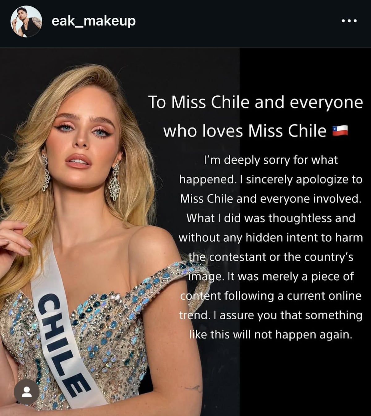 Miss Universo Chile envuelta en polémica tras vídeo viral: Maquillista se disculpa