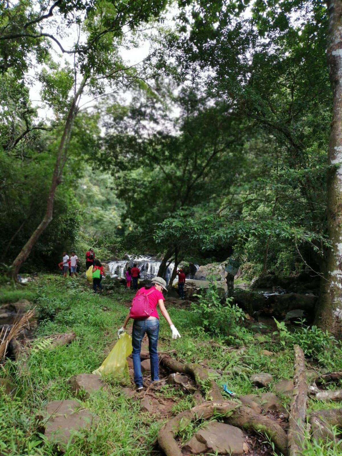 Amanecieron limpiando las calles, playas y los ríos