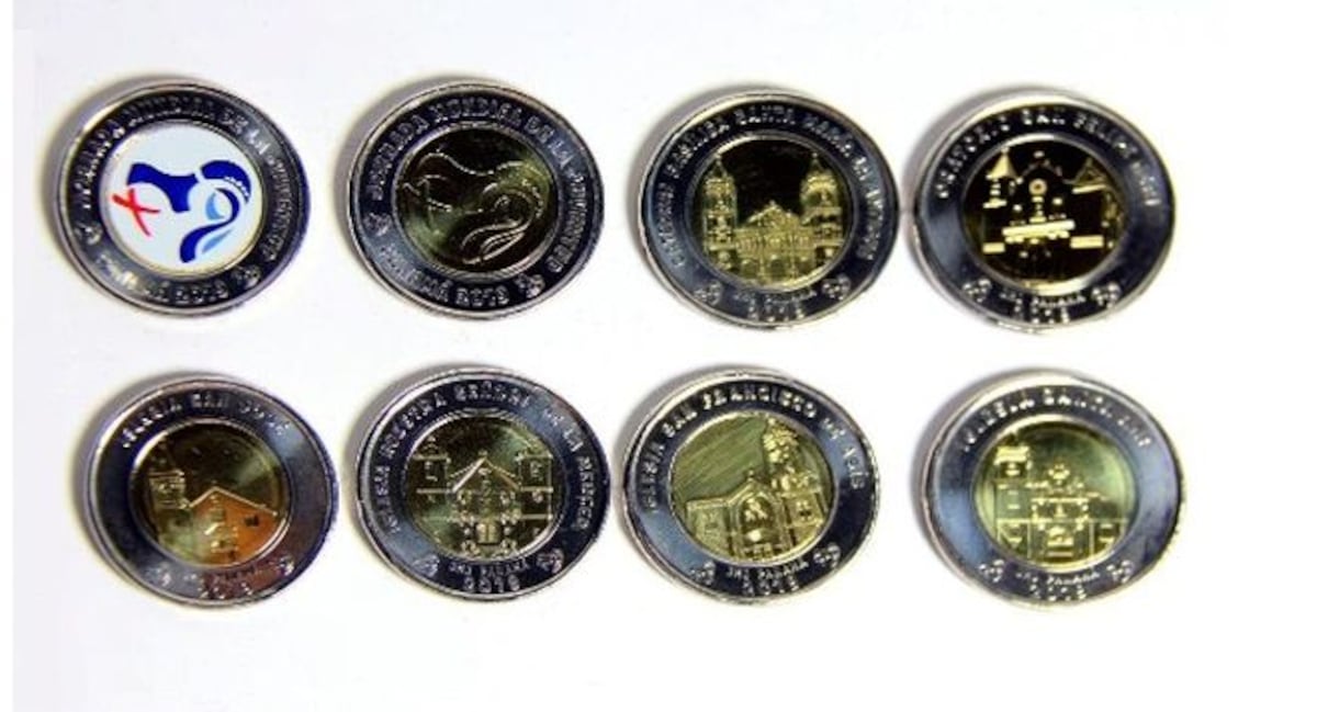 A partir de este lunes circularán monedas de JMJ. De $1  y hasta habrá de $20