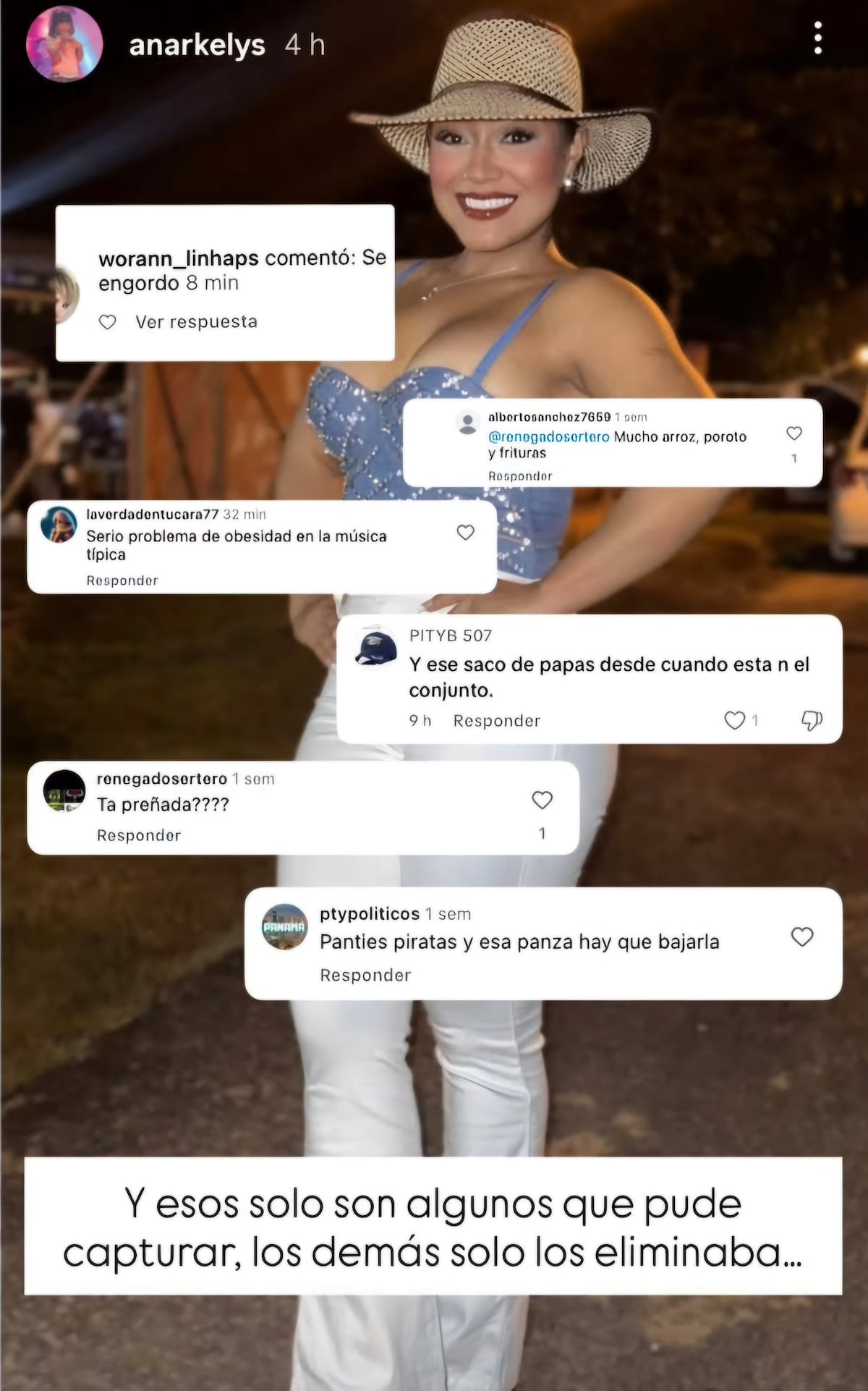 Anarkelys Arias responde a los comentarios ofensivos sobre su físico en redes sociales