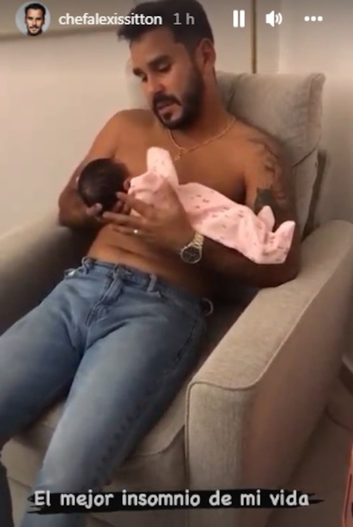 Se manda sola. Nació cuando quiso. Chef de TV, Alexis Sittón, ya es papá