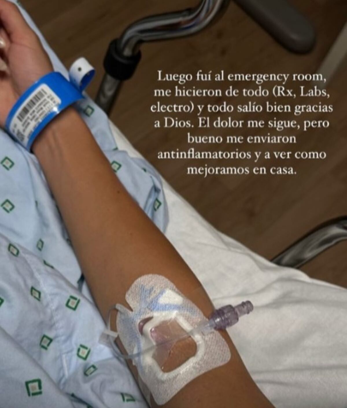 Susto nocturno para Delany Precilla: Fuerte dolor en el pecho la lleva al hospital