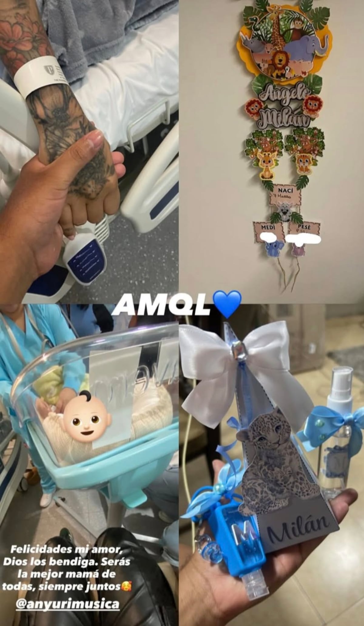 ¡La cigüeña llegó! Anyuri presenta a su ‘Cuchi Baby’ Milán y derrite las redes con tierna canción