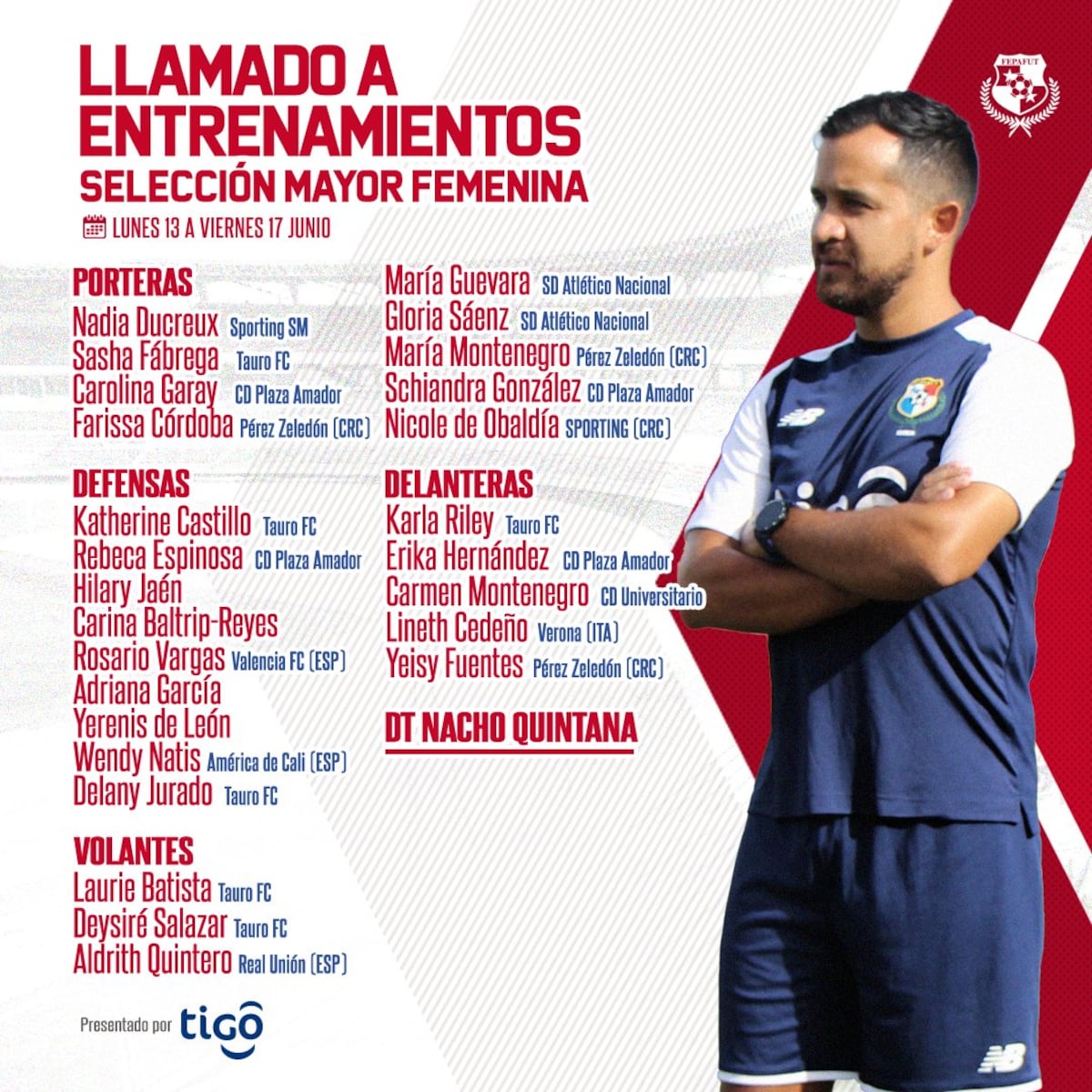 Quintana: ‘Las 41 que están en la lista que se dio hace una semana tienen posibilidades de ir a México’