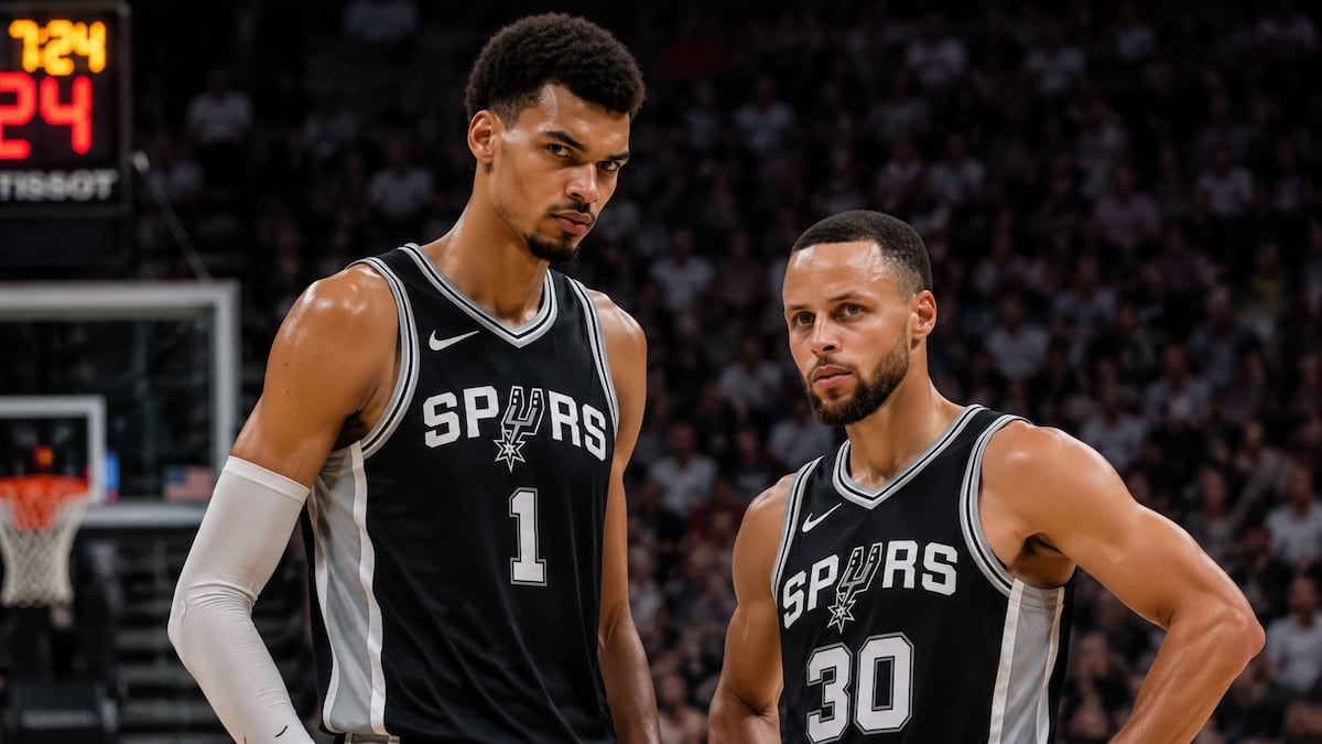 ¿Es posible? Curry junto a Wembanyama ilusiona a los fanáticos