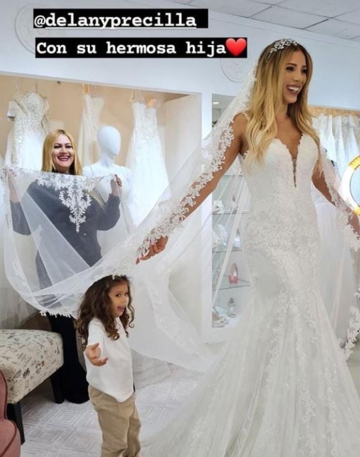 Delany Precilla se viste de blanco, pero pide que se relajen