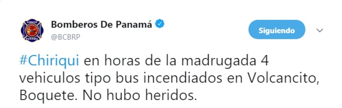 Tres buses colegiales fueron incendiados en la madrugada