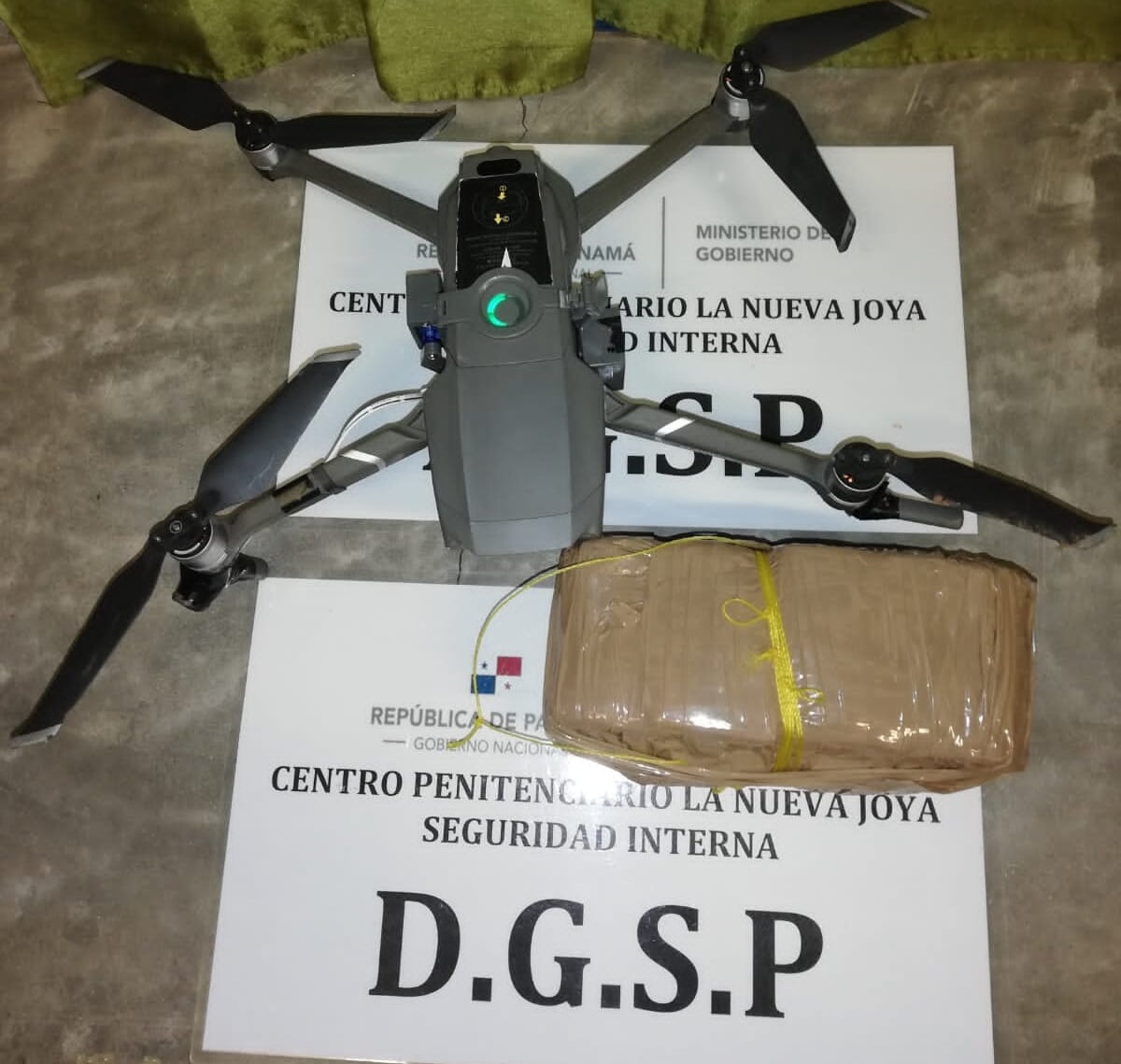 Incautan dron cargado de cigarrillo en La Joya 
