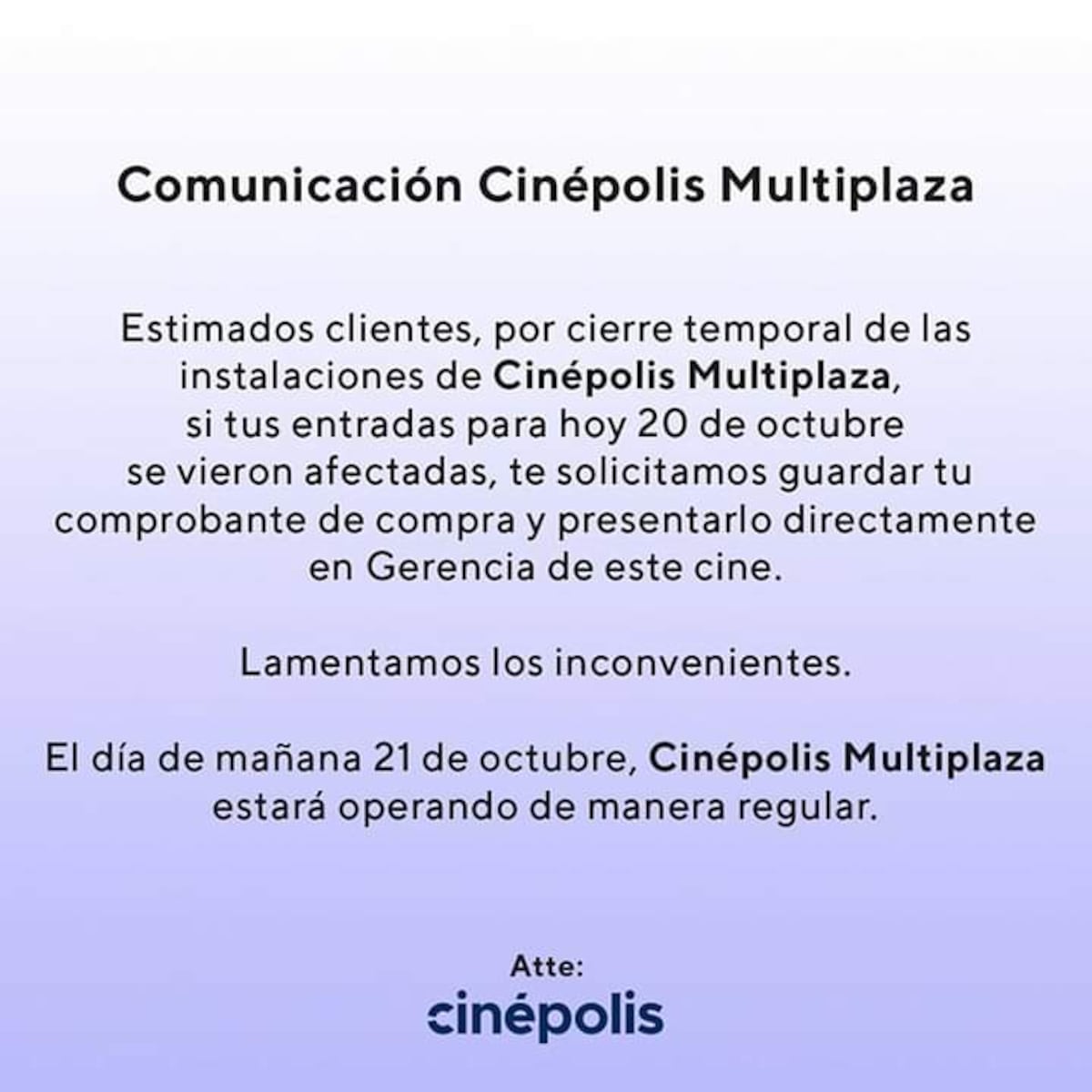 Bomberos atienden emergencia en Cinépolis. Desalojan, pero muchos se quedaron a filmar.Video