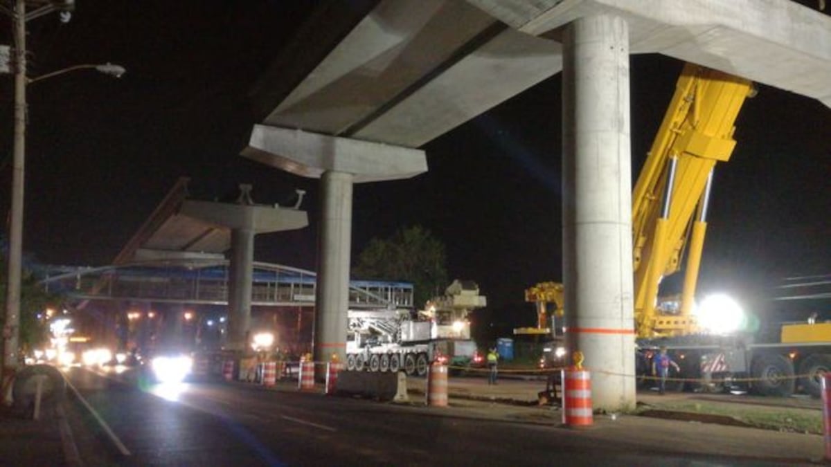 Línea 2 del Metro tiene 82% de avance luego de la colocación de la última viga U