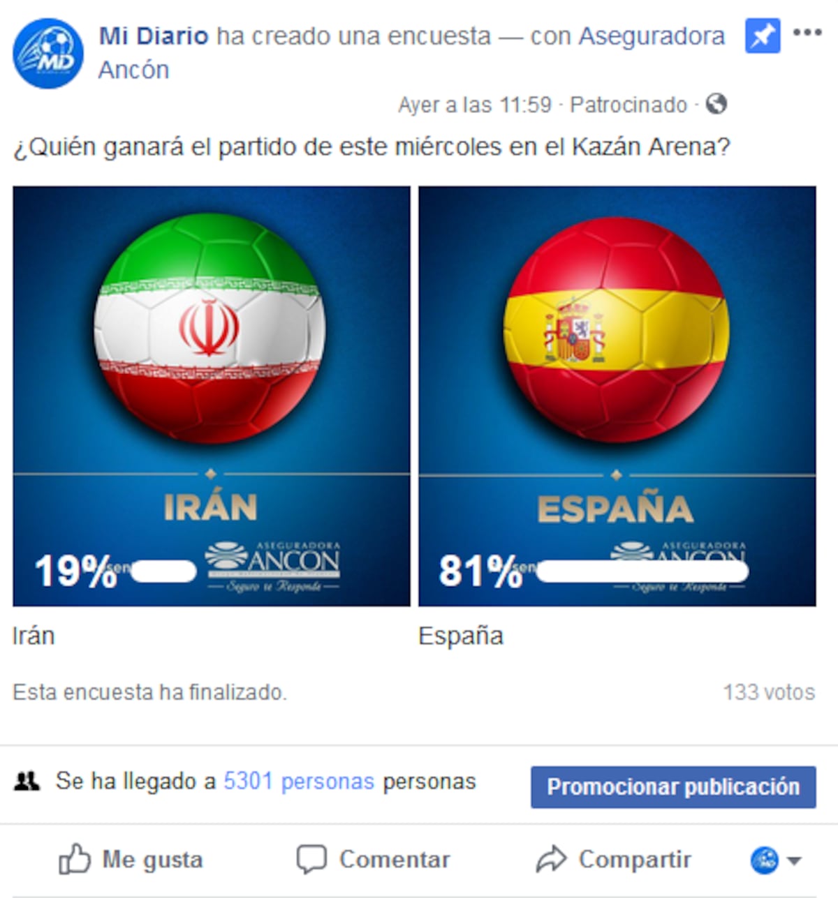 Estos son los resultados de las encuestas realizadas en nuestra web y redes