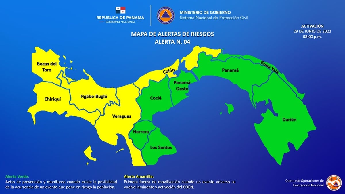 Se incrementa la alerta. Potencial de ciclón llegará en la noche a costas de Panamá como tormenta tropical