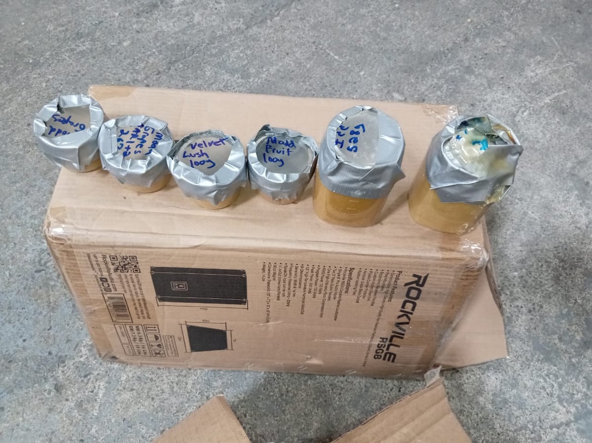 ¡Bocina ‘tumbera’! Escondía presunta droga en su interior y las autoridades la pillaron