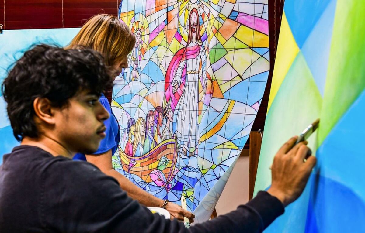 Galería | Así será el mural contra la xenofobia para misa del papa Francisco