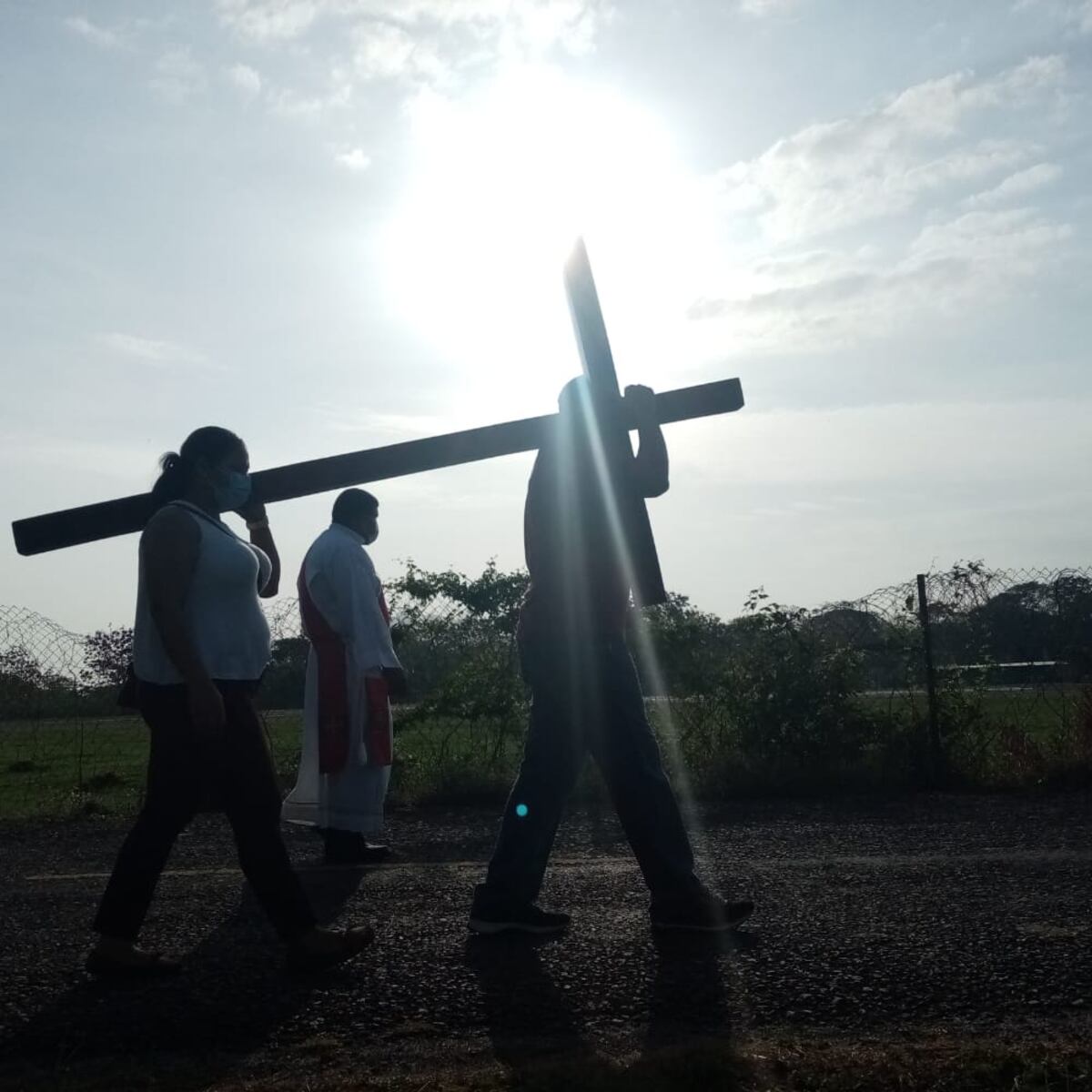 Viacrucis. En Chame recuerdan la Pasión  y Muerte de Jesús