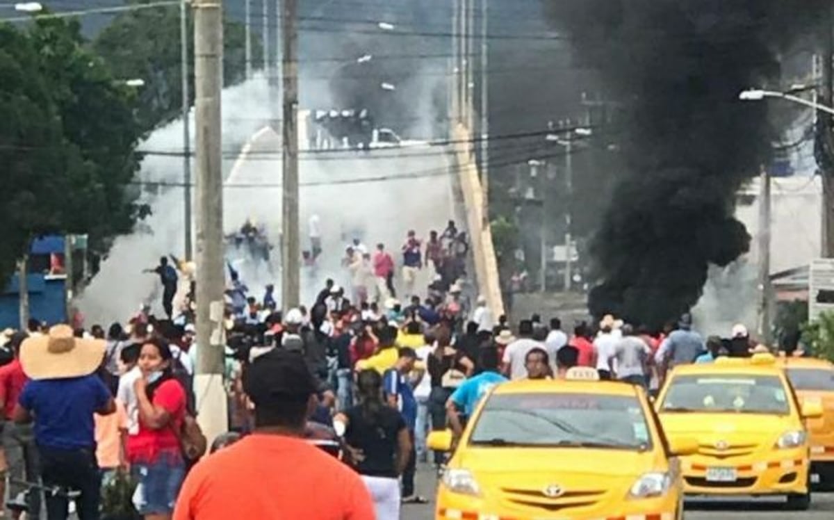 Enfrentamientos en Santiago de Veraguas