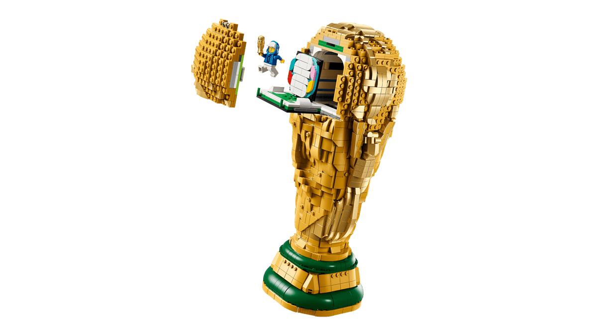 Trofeo LEGO Mundial 2026 deslumbra con sus piezas doradas únicas