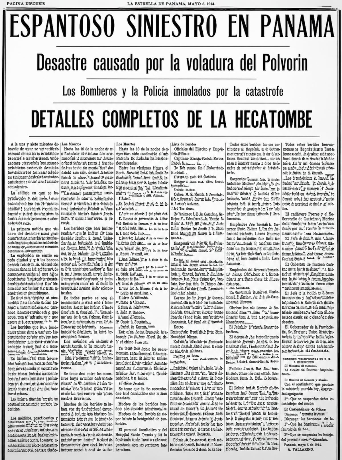 ¡Loor a nuestros bomberos mártires!