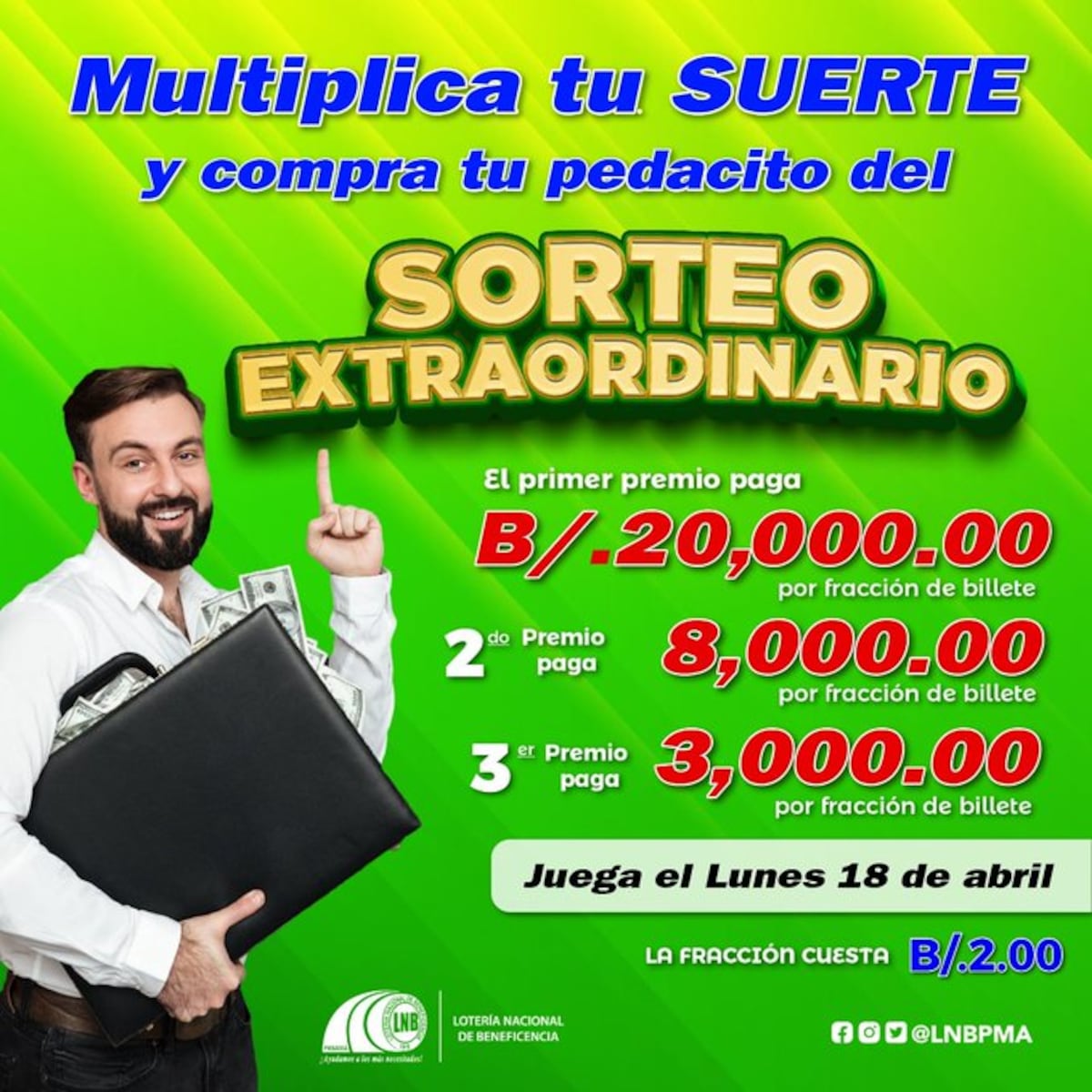 Lotería reitera cambios en fecha de los sorteos. Listos pa’ la Extraordinaria