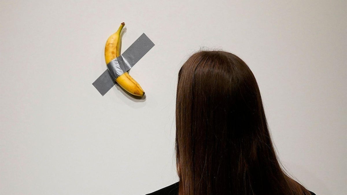 La banana de $6,2 millones: ‘Comedian’, la obra que convirtió una broma en arte millonario