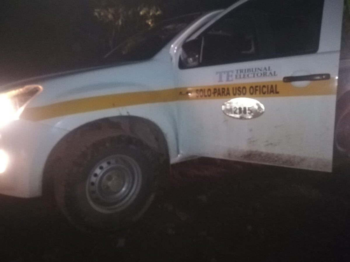 Vehículo del Tribunal Electoral es pillado transportando droga