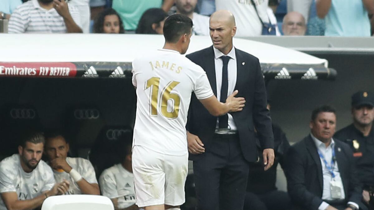 Zidane no pasa a James. Otra vez lo dejó fuera de la convocatoria